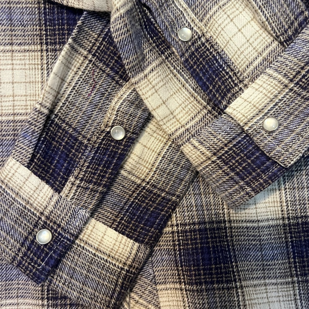 CANYON GUIDE OUTFITTERS WOMENS PINK PLAID FLANNEL BUTTON DOWN - Picture 6 of 15